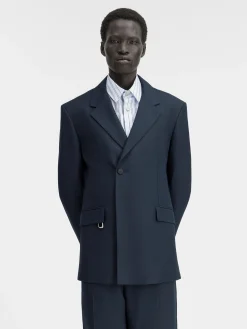Clearance Jacquemus Het Melo jasje DarkNavy