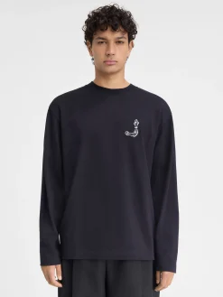 Fashion Jacquemus Het Merù T-shirt met lange mouwen DarkNavy