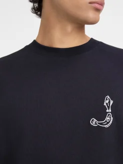 Fashion Jacquemus Het Mer&ugrave; T-shirt met lange mouwen DarkNavy