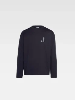 Fashion Jacquemus Het Mer&ugrave; T-shirt met lange mouwen DarkNavy
