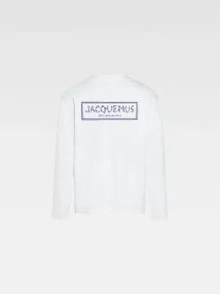 Outlet Jacquemus Het Mer&ugrave; T-shirt met lange mouwen White