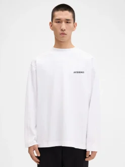 Sale Jacquemus Het New York T-shirt met adres New-YorkWhite