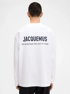 Sale Jacquemus Het New York T-shirt met adres New-YorkWhite
