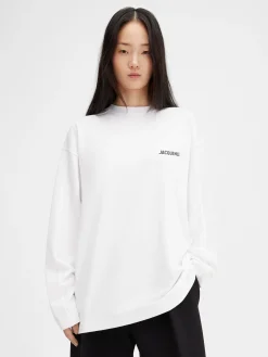 Sale Jacquemus Het New York T-shirt met adres New-YorkWhite