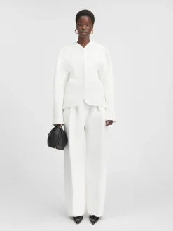 Sale Jacquemus Het Ovalo jasje White