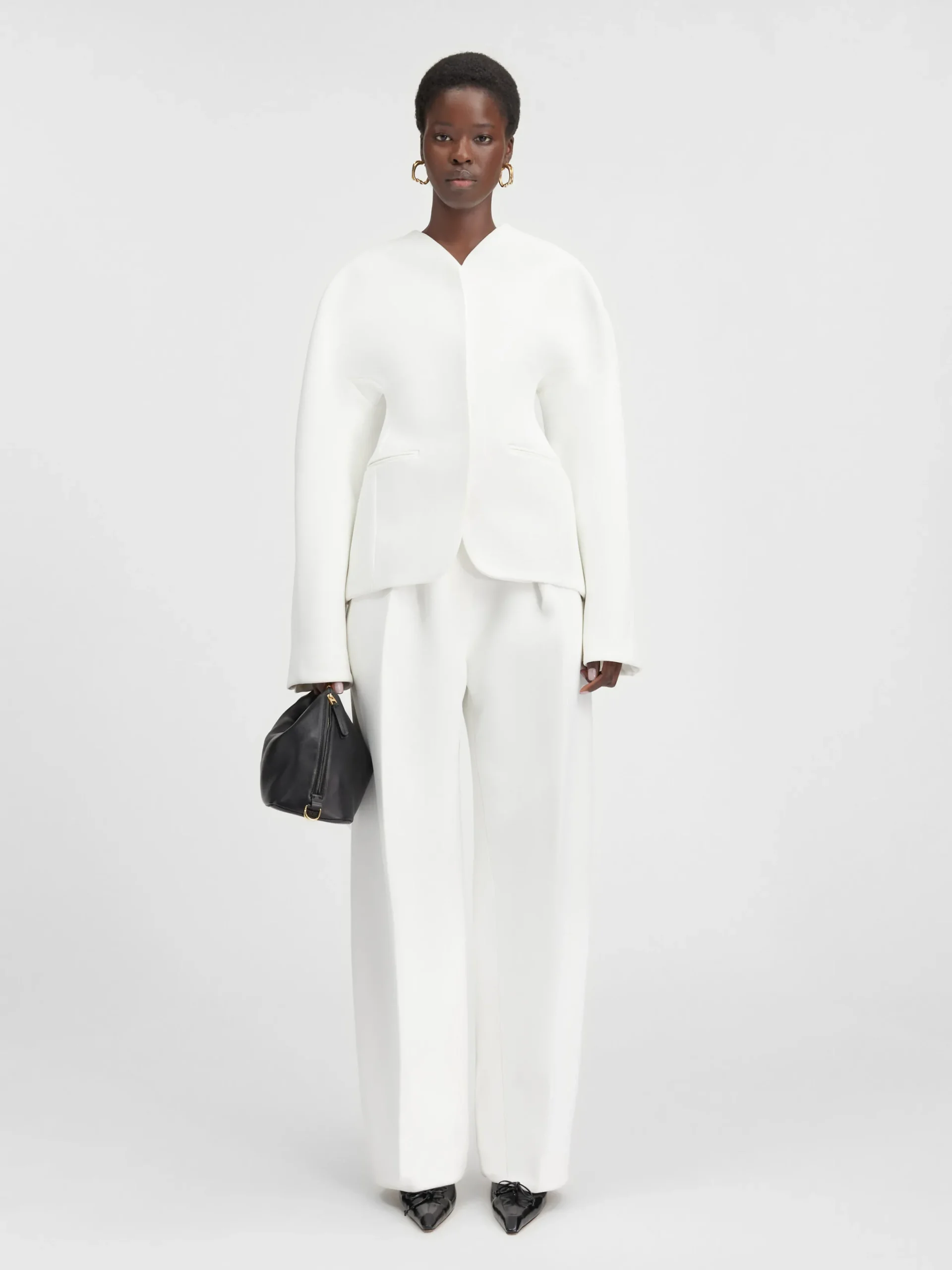 Sale Jacquemus Het Ovalo jasje White