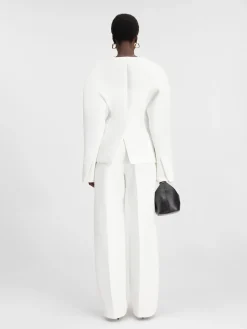 Sale Jacquemus Het Ovalo jasje White