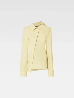 Fashion Jacquemus Het Pablo shirt PaleYellow