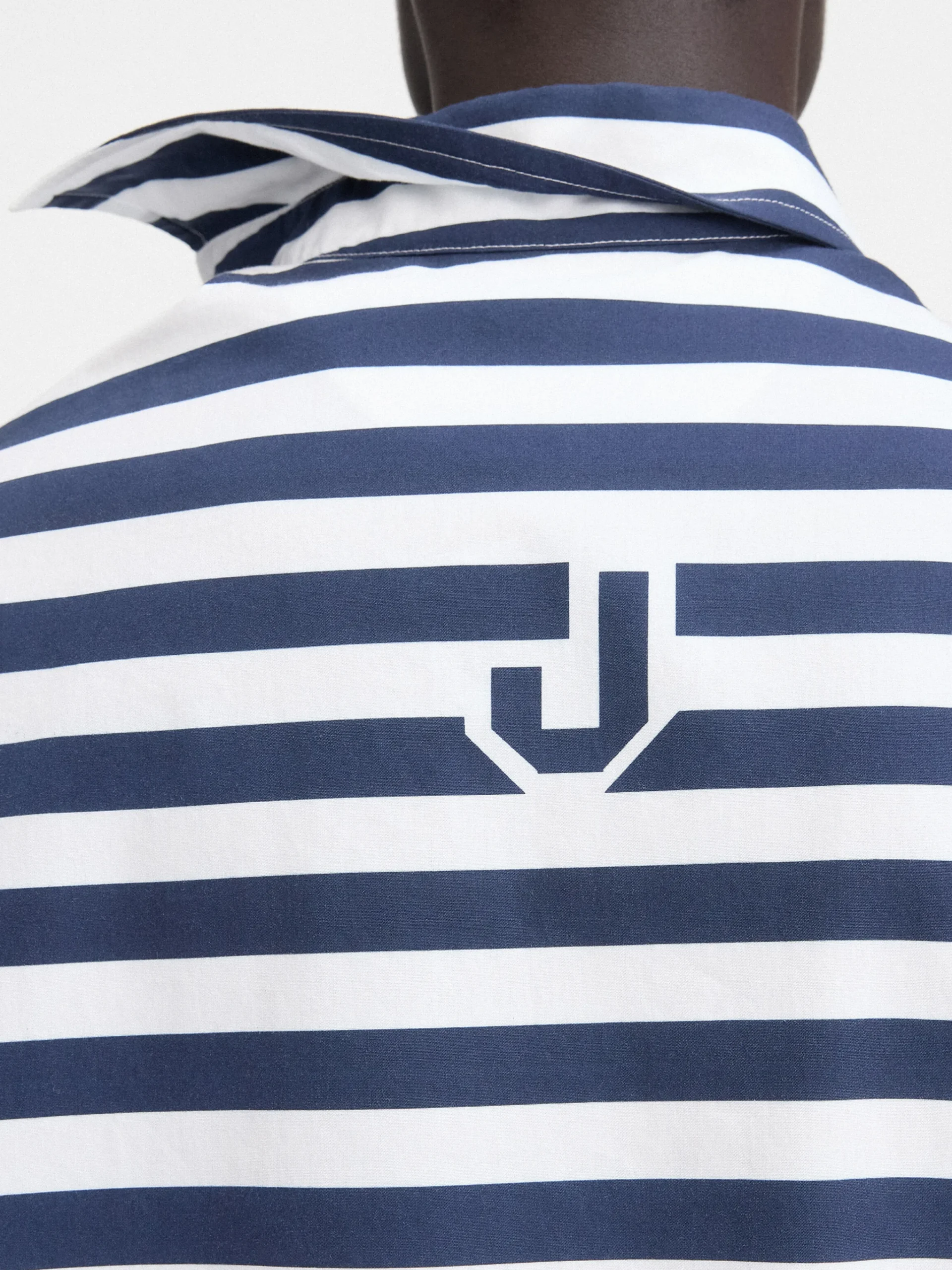 Sale Jacquemus Het Pablo shirt met korte mouwen PrintWhite&BlueStripes