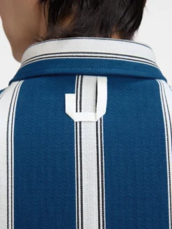 Fashion Jacquemus Het Papier shirt JacquardLogoStripesWhite