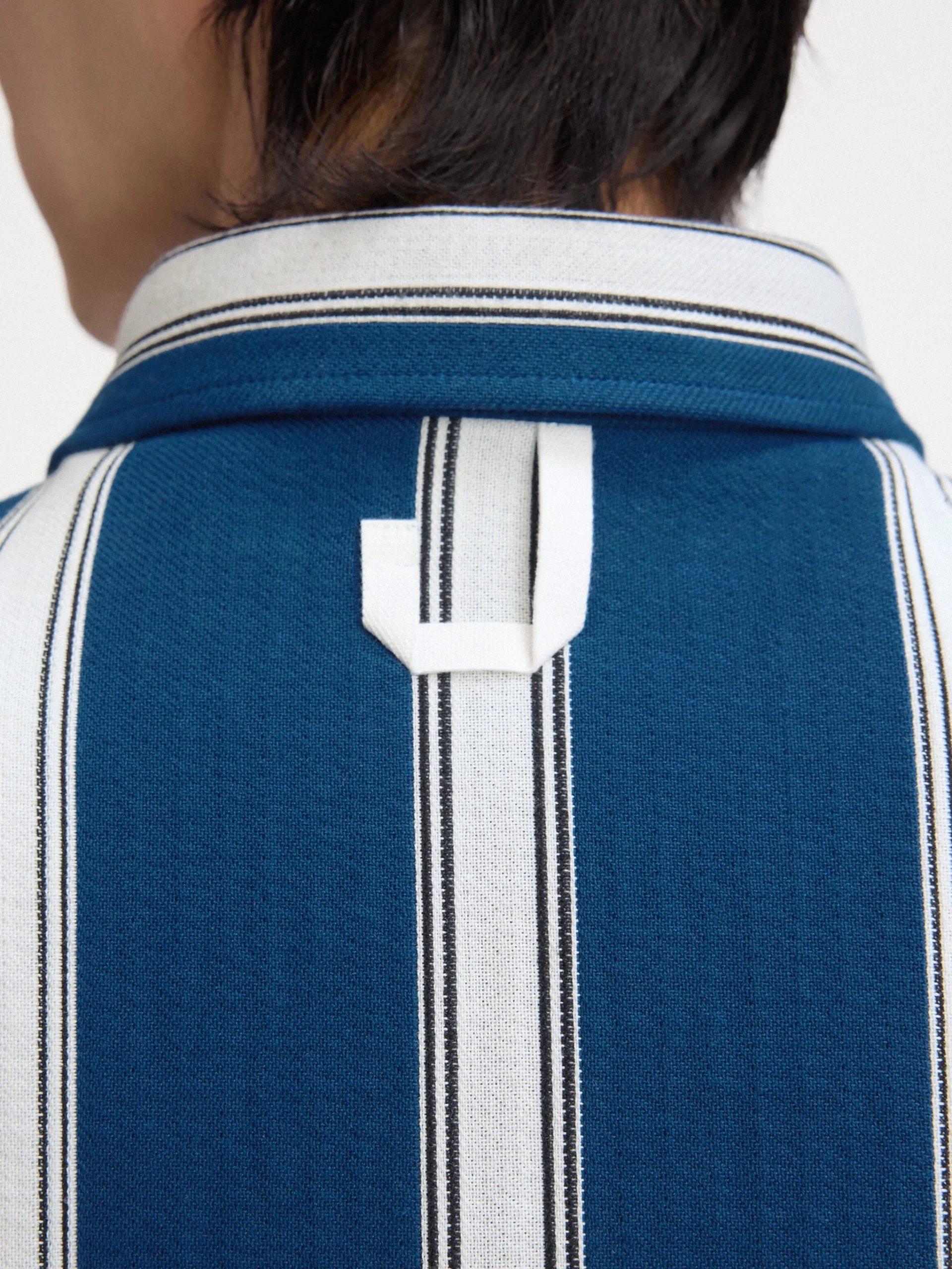 Fashion Jacquemus Het Papier shirt JacquardLogoStripesWhite