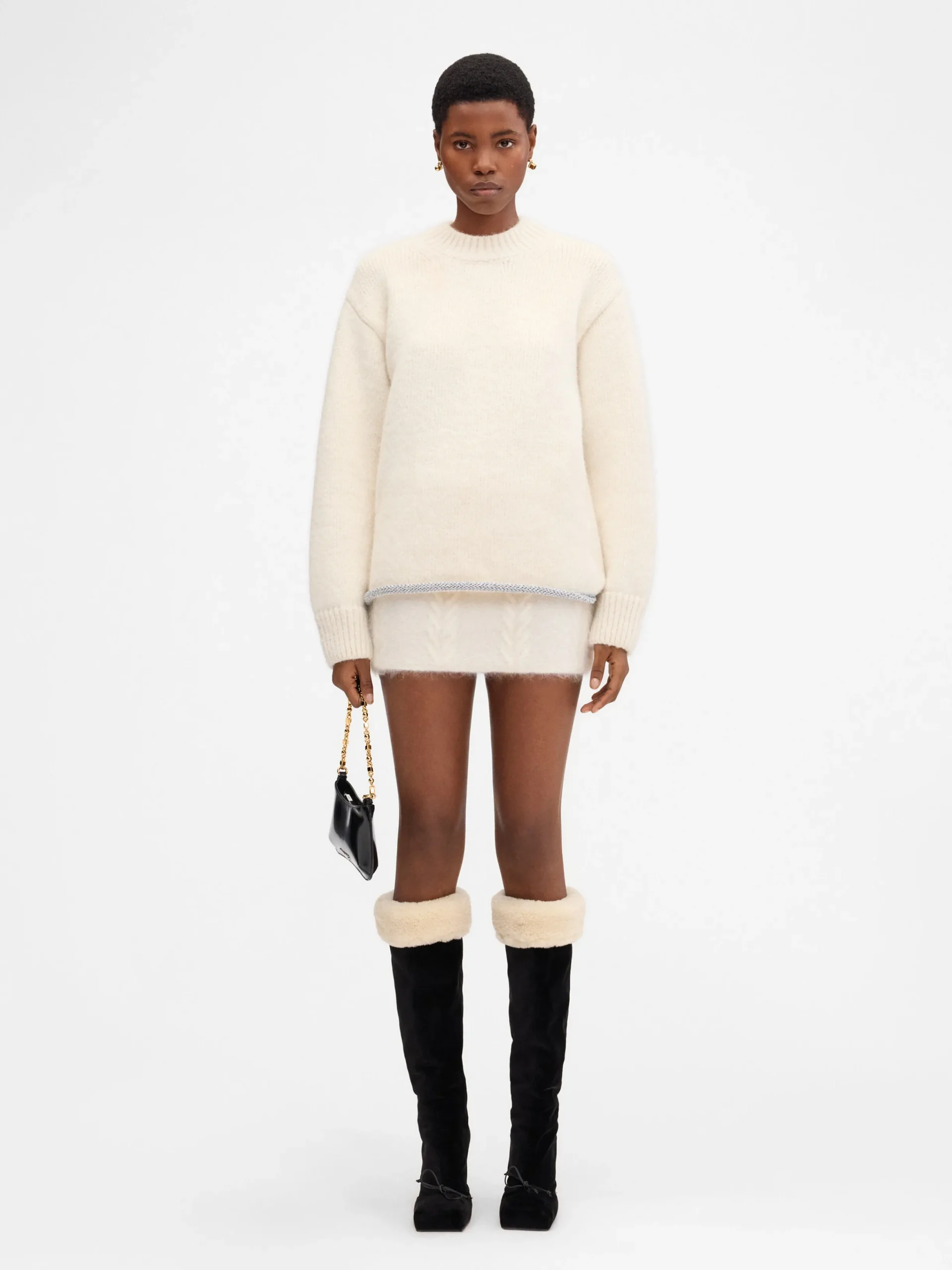 New Jacquemus Het Pavane breisel Off-White