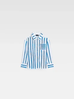 Online Jacquemus Het Peinture shirt voor kinderen PrintBlueStripesKids