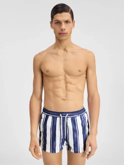 Sale Jacquemus Het Puntini badpak PrintRayureBlue