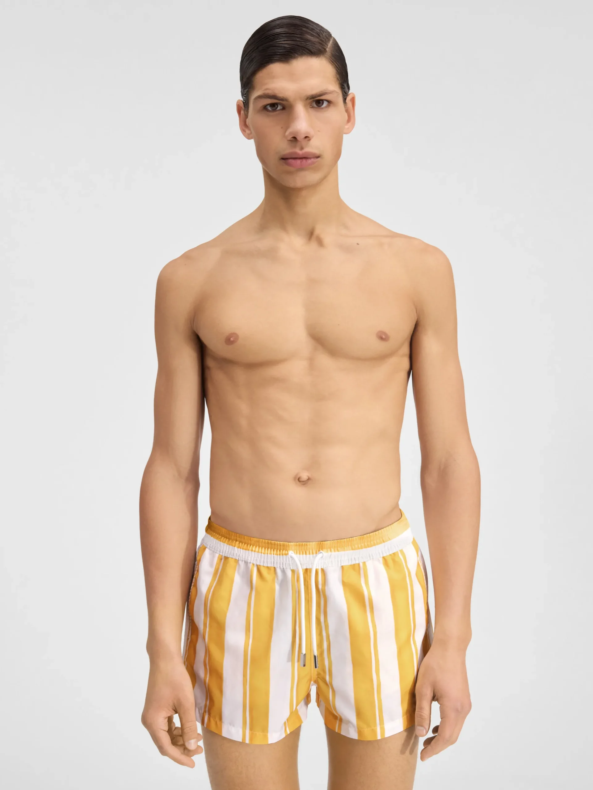 Discount Jacquemus Het Puntini badpak PrintRayureYellowEcru