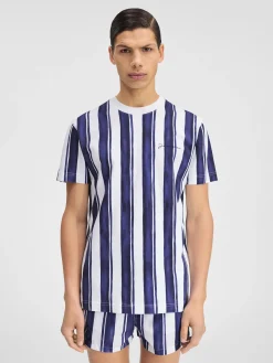 New Jacquemus Het Rayures T-shirt PrintRayureBlue