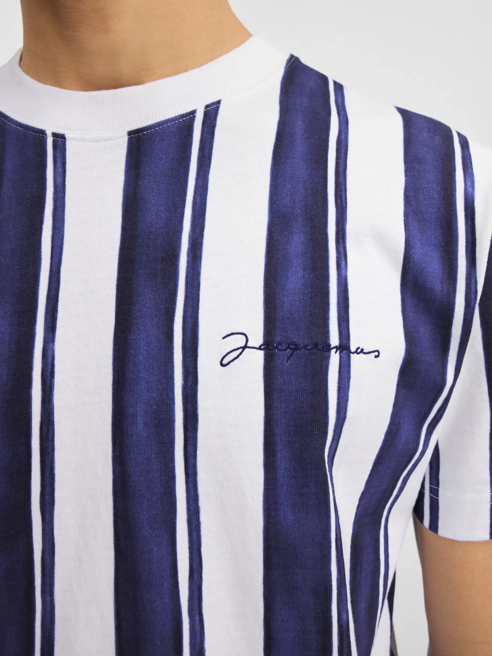 New Jacquemus Het Rayures T-shirt PrintRayureBlue