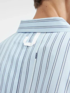 Fashion Jacquemus Het shirt met korte mouwen PrintBlueStripes