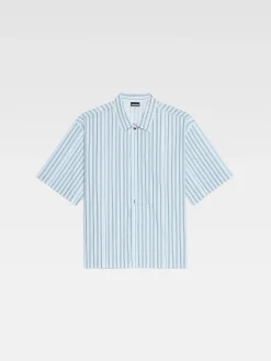 Fashion Jacquemus Het shirt met korte mouwen PrintBlueStripes