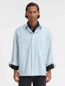 Clearance Jacquemus Het shirt met lange mouwen PrintBlueStripes