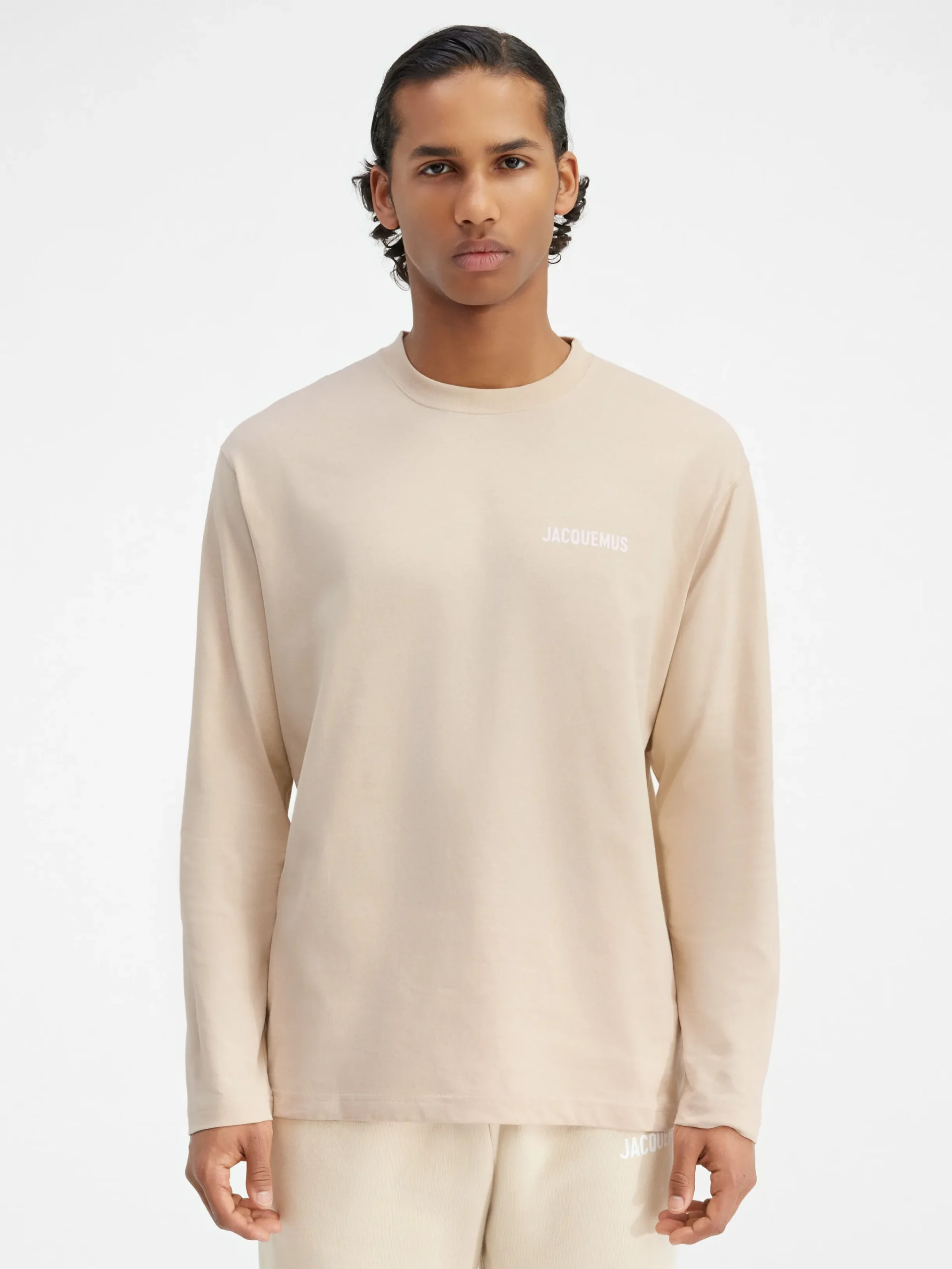 Online Jacquemus Het shirt met lange mouwen LightBeige