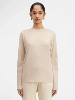 Online Jacquemus Het shirt met lange mouwen LightBeige