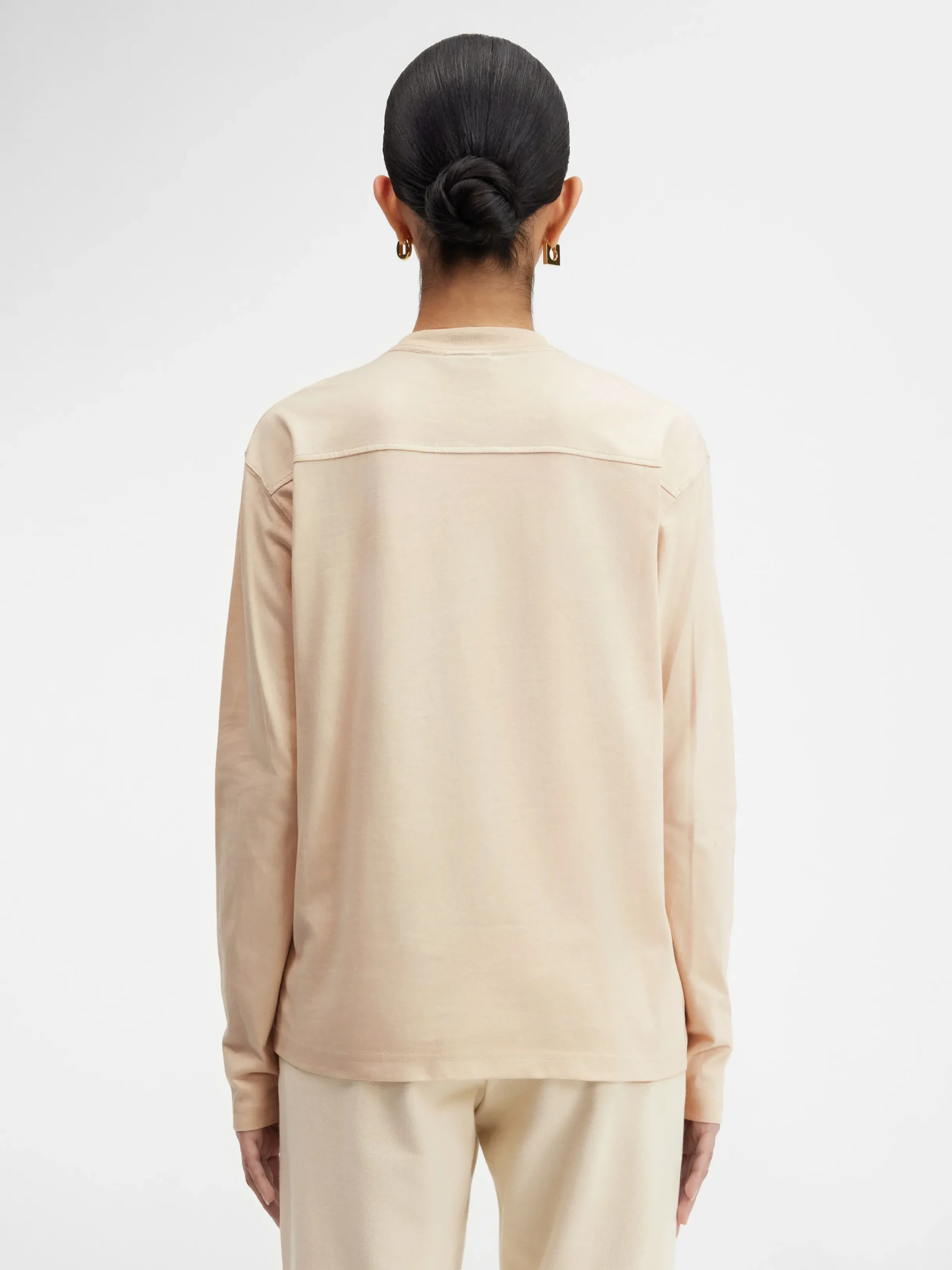 Online Jacquemus Het shirt met lange mouwen LightBeige