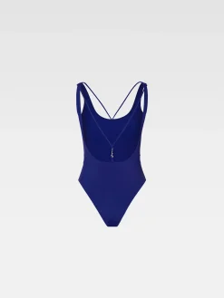 Online Jacquemus Het Signature badpak Blue