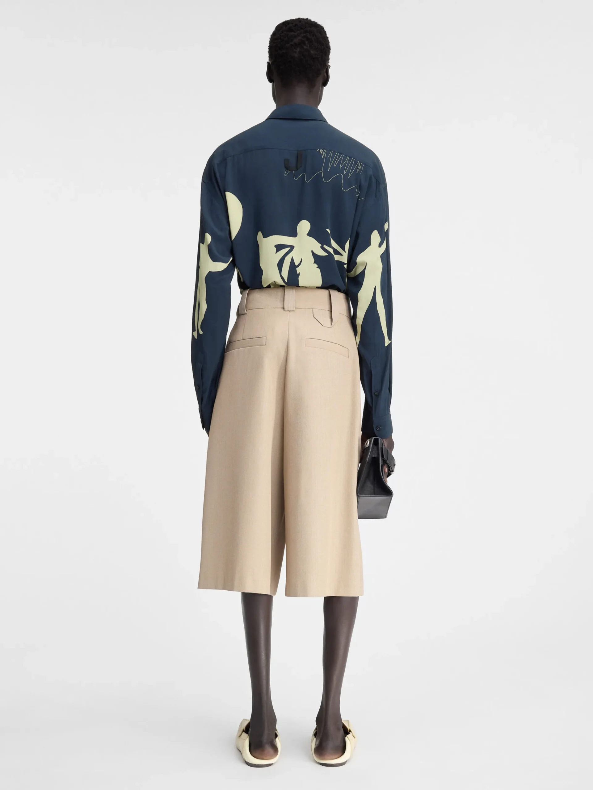 Hot Jacquemus Het Simon shirt PrintHorseSceneNavy