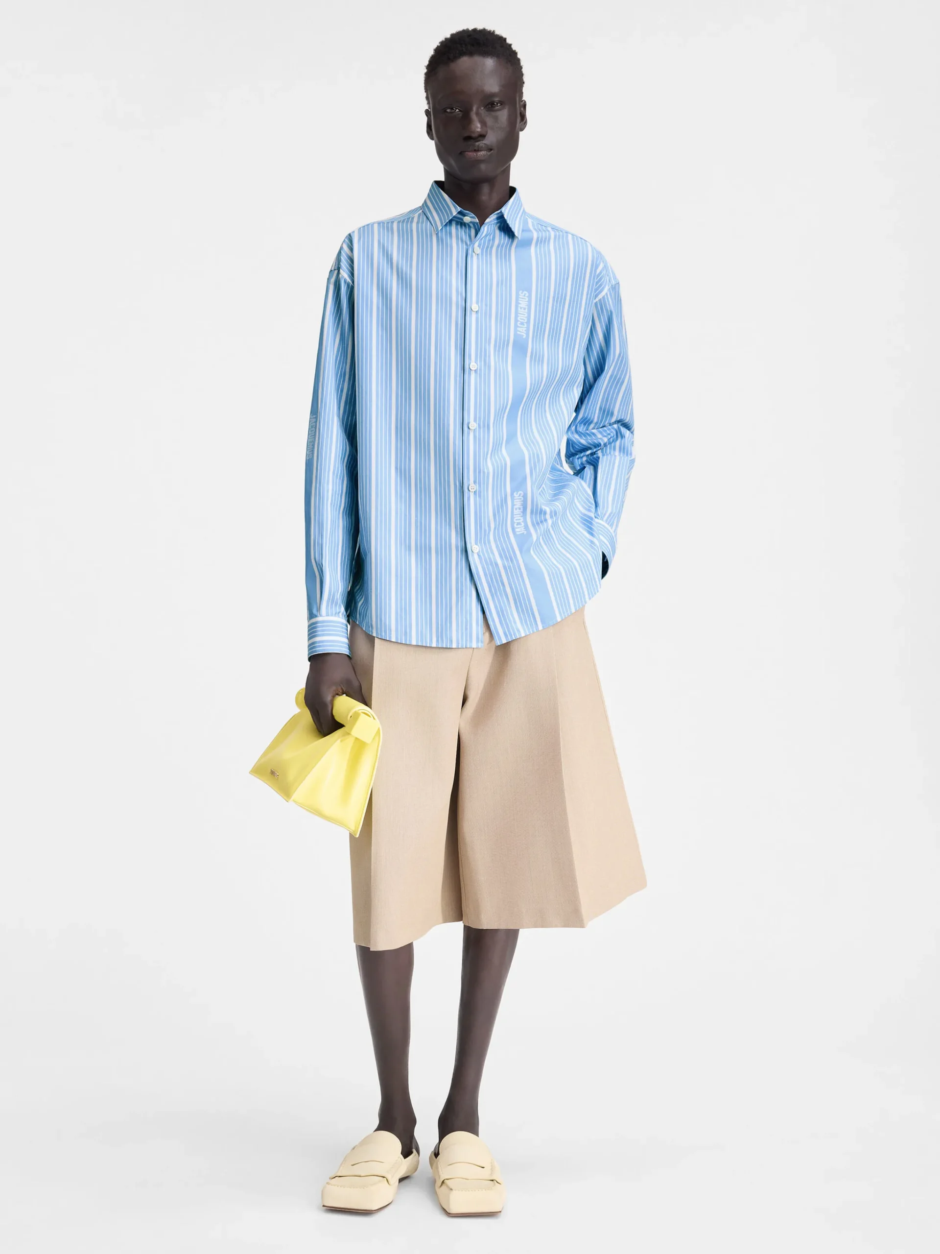 Discount Jacquemus Het Simon shirt JacquardBlue/White