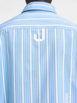 Discount Jacquemus Het Simon shirt JacquardBlue/White
