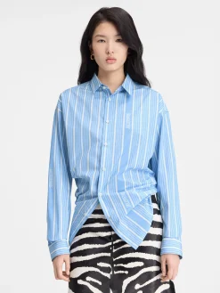 Online Jacquemus Het Simon shirt JacquardBlue/White