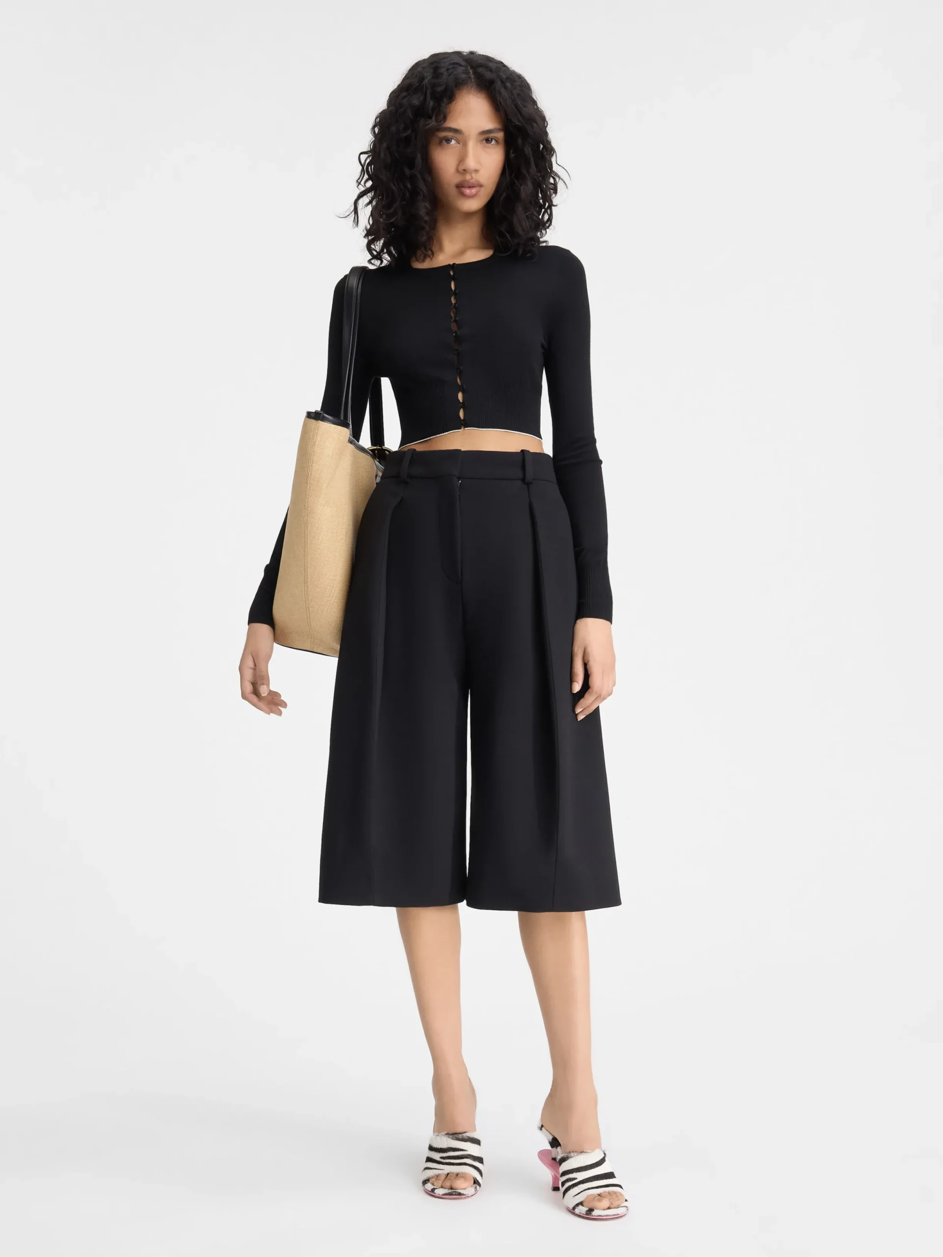 New Jacquemus Het Spiaggia vest Black