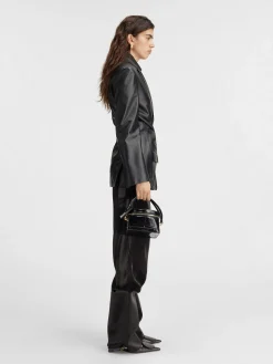 Best Jacquemus Het Tibau leren jack Black