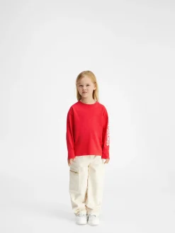 New Jacquemus Het T-shirt met lange mouwen voor kinderen Red