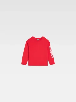 New Jacquemus Het T-shirt met lange mouwen voor kinderen Red