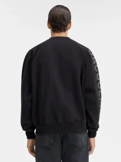 Discount Jacquemus Het Typo sweatshirt Black