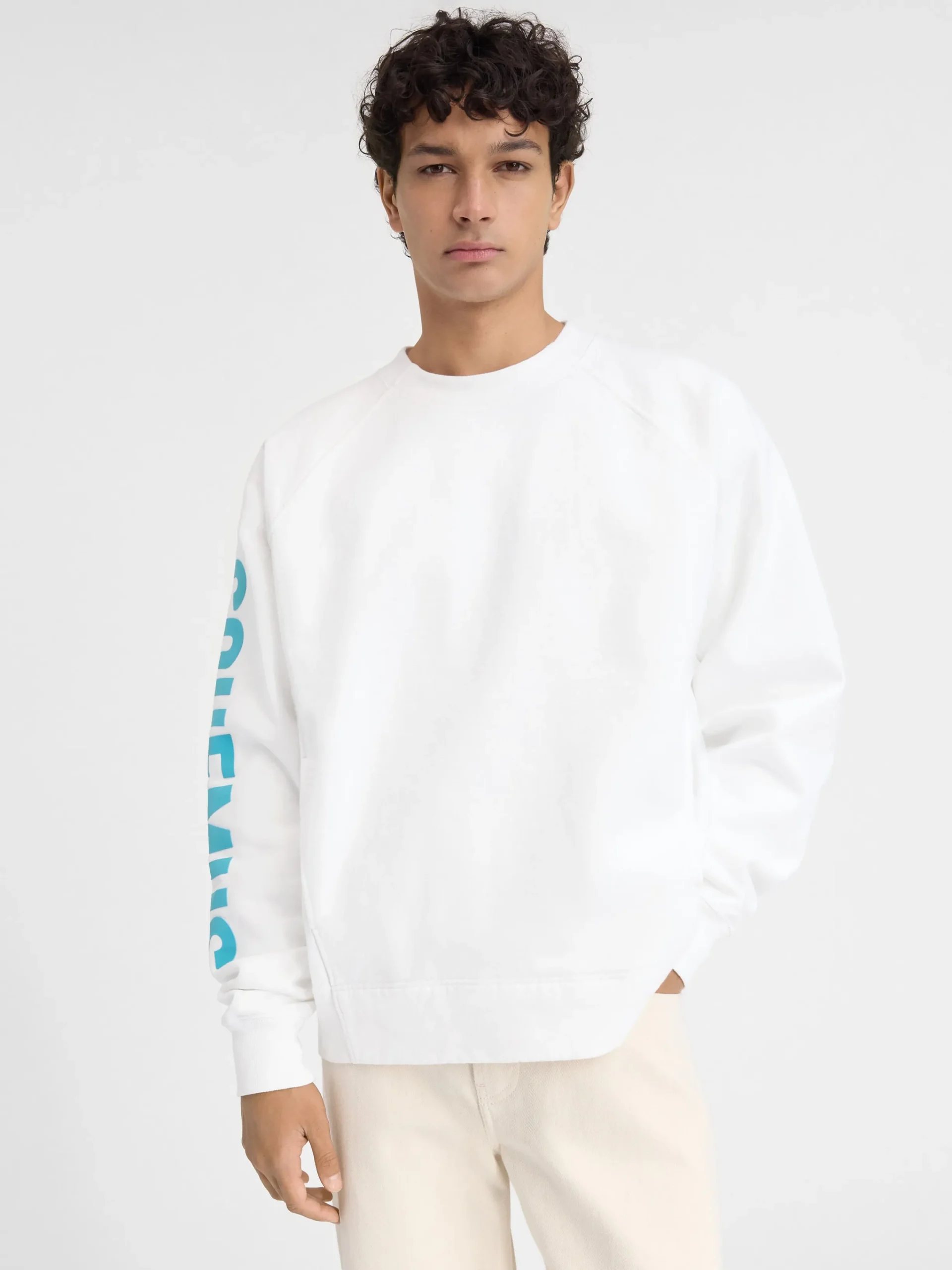 Clearance Jacquemus Het Typo sweatshirt Multi-White
