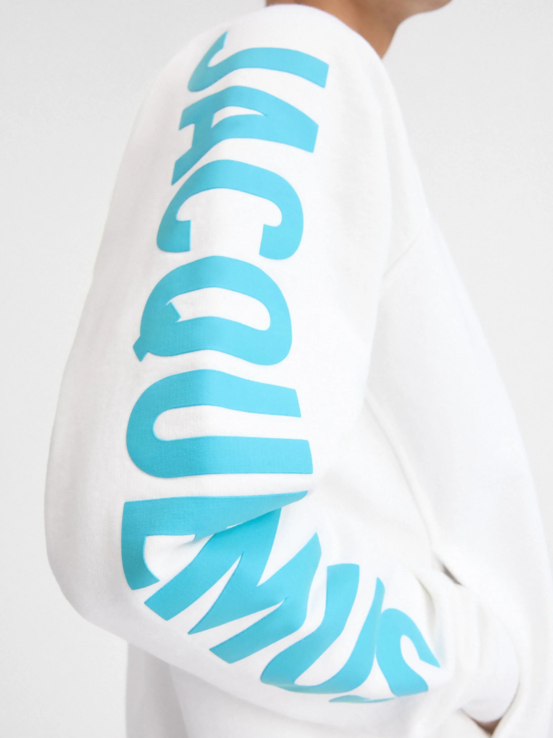 Clearance Jacquemus Het Typo sweatshirt Multi-White