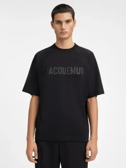 Best Jacquemus Het Typo T-shirt Black