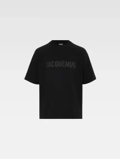 Best Jacquemus Het Typo T-shirt Black