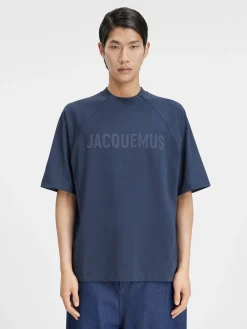 Outlet Jacquemus Het Typo T-shirt DarkNavy