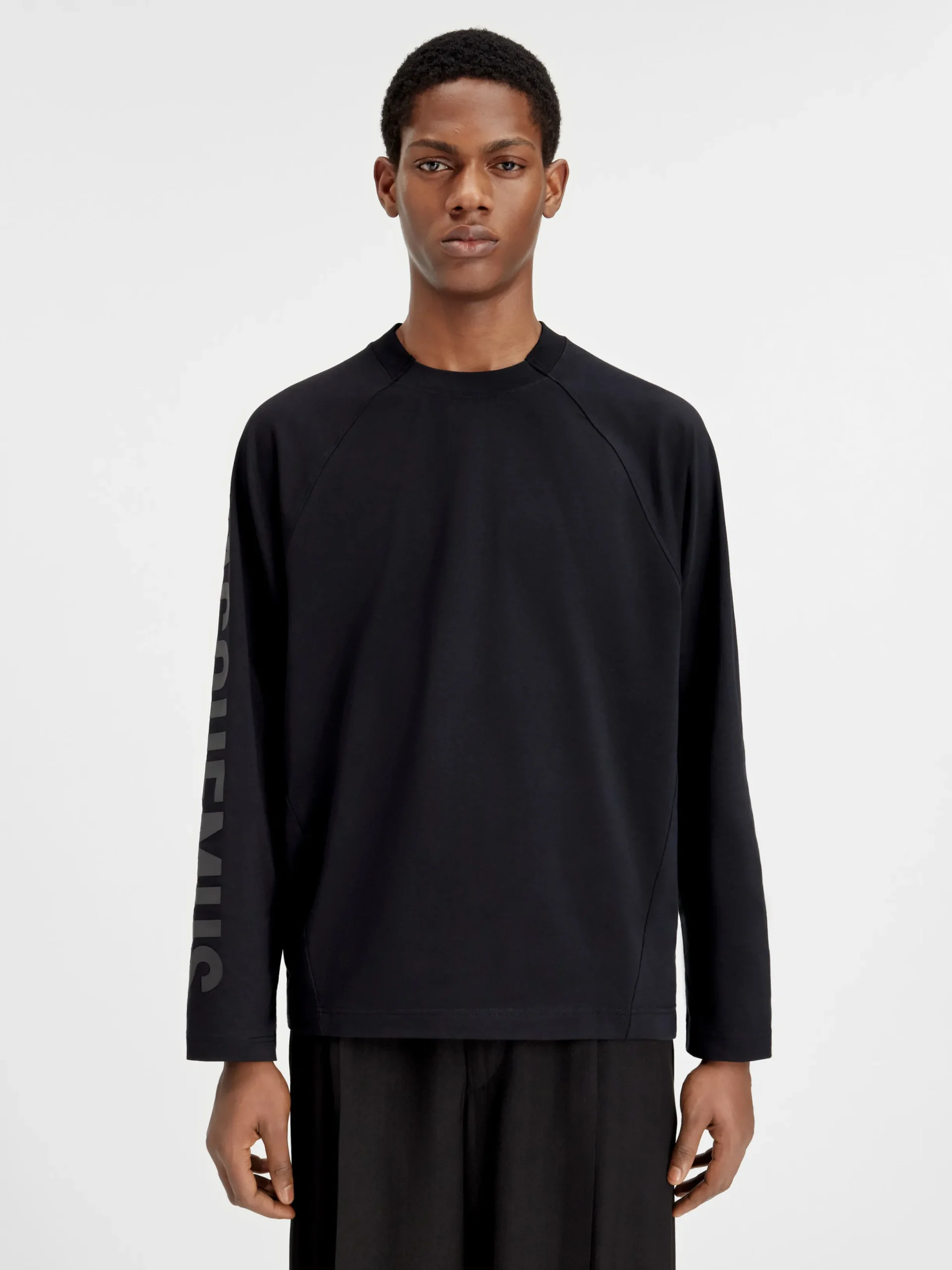 Online Jacquemus Het Typo T-shirt met lange mouwen Black