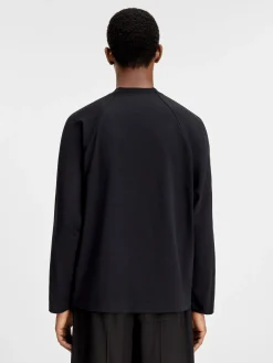 Online Jacquemus Het Typo T-shirt met lange mouwen Black