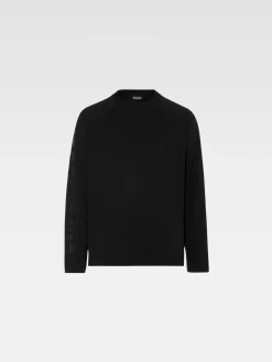 Online Jacquemus Het Typo T-shirt met lange mouwen Black