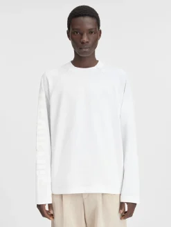 Best Jacquemus Het Typo T-shirt met lange mouwen White