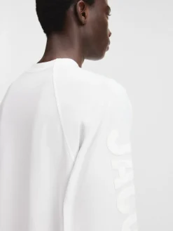 Best Jacquemus Het Typo T-shirt met lange mouwen White