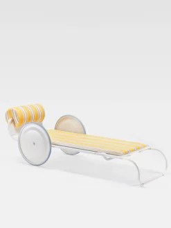 Outlet Jacquemus Locus Solus ligstoel Gae Aulenti +Exteta StripesYellow