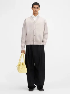 Hot Jacquemus The buttoned cardigan LightBeige