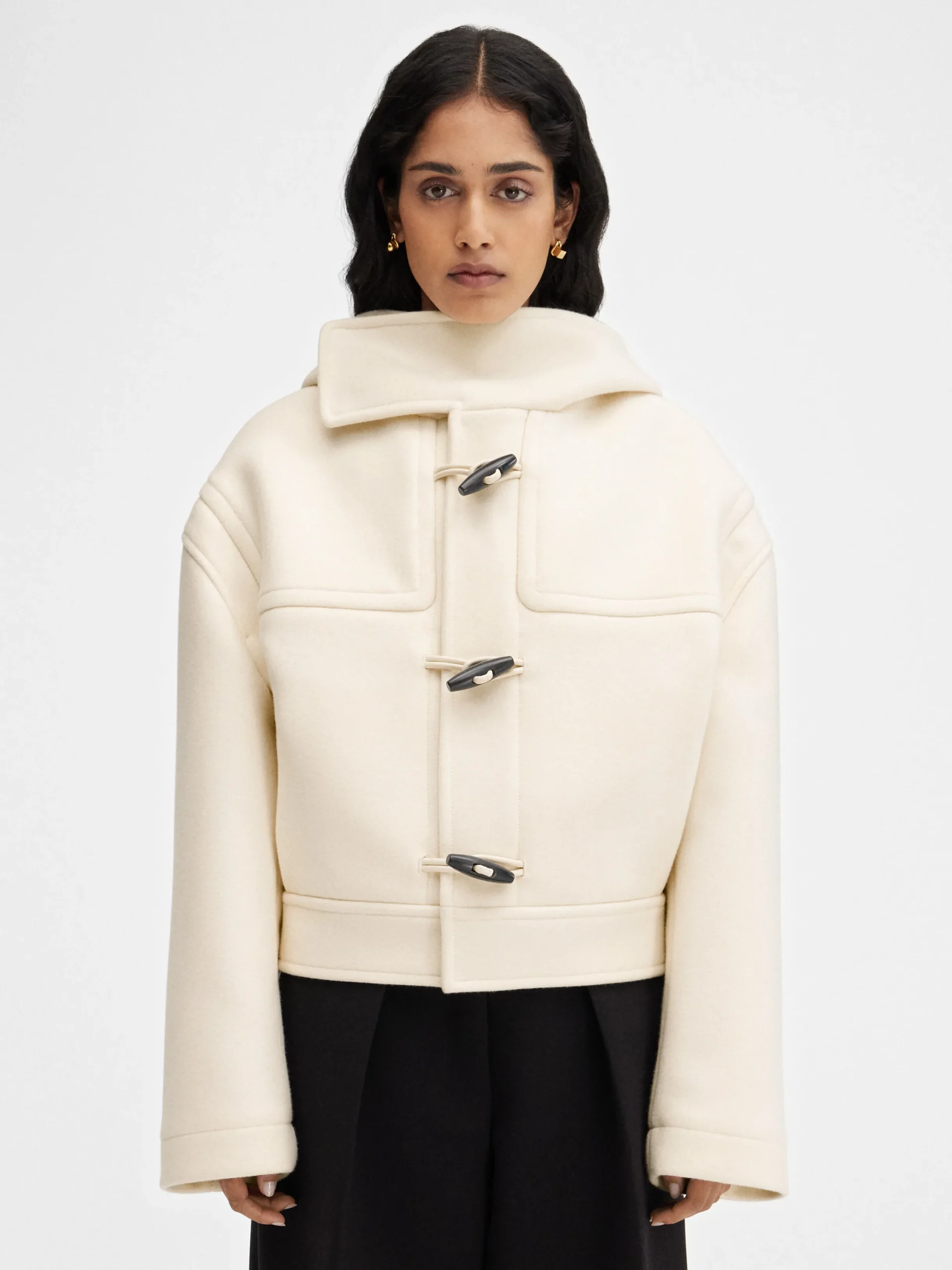 Sale Jacquemus The Cabana duffle coat Off-White